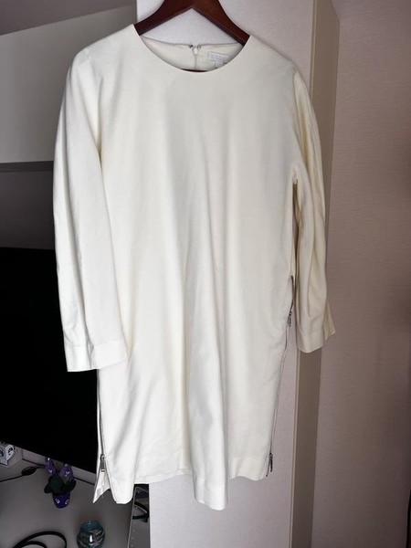 Women Dress Beige Cotton 38 / M / 46