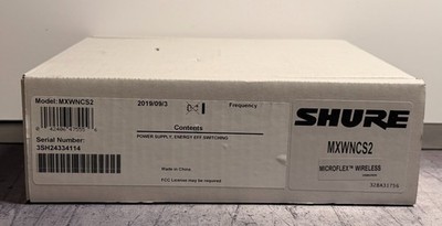 Shure MXWNCS2 2-Port Networked Charging Station / AC Adapter Microflex BRAND NEW