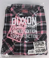 Dixxon Flannel Company Limited Edition 2025 I Love Boobies Flannel Men's 2X New 