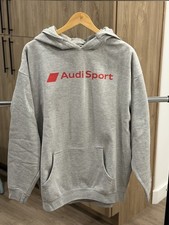 Audi Sport Hoodie Gray Pullover Heavy Sweatshirt Men's Size XL