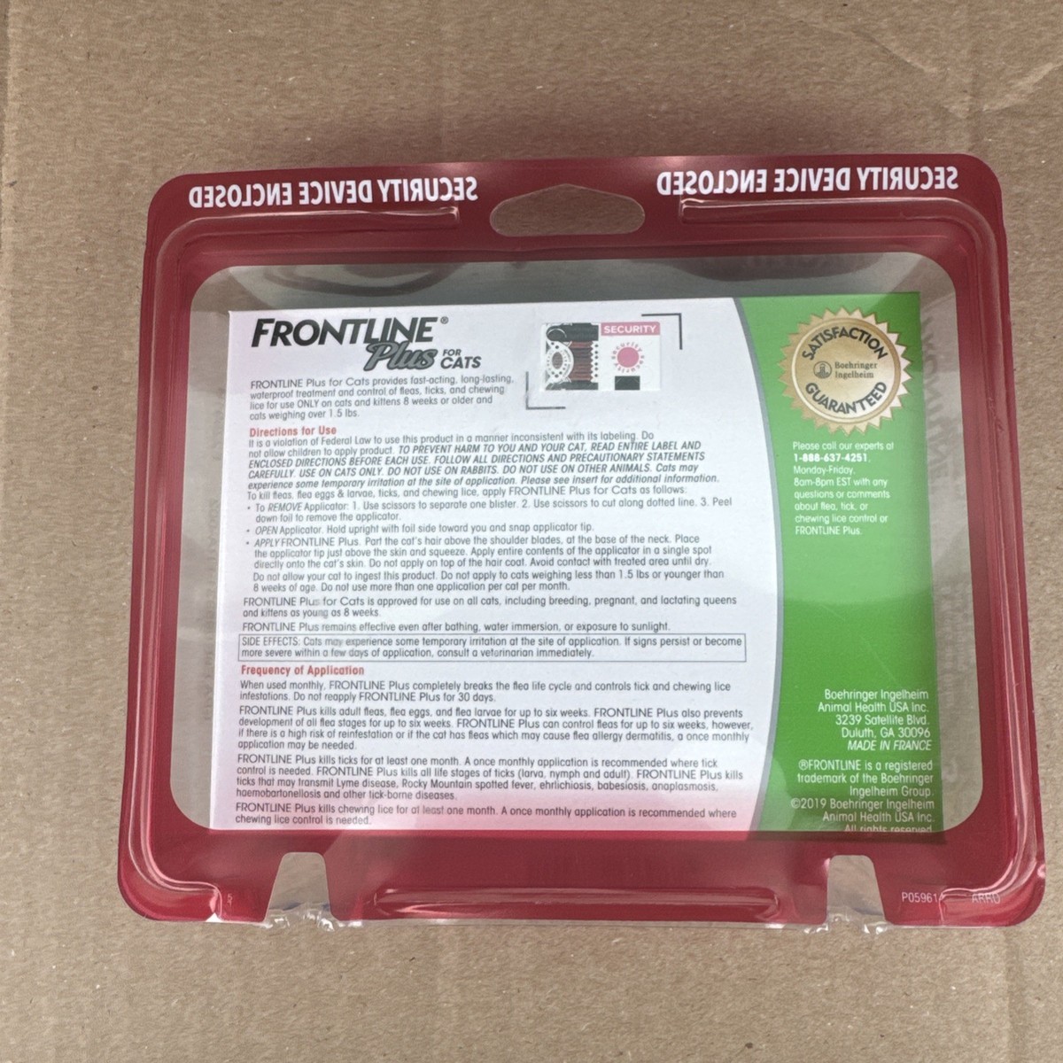 SALE! NEW Authentic Frontline Plus Flea +Tick Treatment for Cats