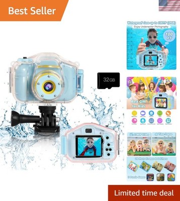 Portable Children's Waterproof Camera - Perfect for Birthday Gifts, 2'' Display