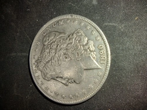 1890 Morgan Silver Dollar $1 Coin Circulated .900 Fine Silver