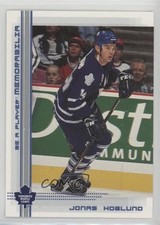 2000-01 ITG Be A Player Memorabilia Sapphire 90/100 Jonas Hoglund #313 0c2