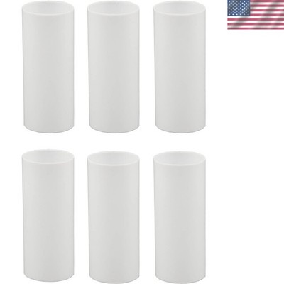 Stunning White Plastic Candle Covers - 6 Pack for Medium Socket Chandeliers