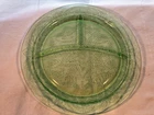 Green Horseshoe Grill Plate Depression Glass 10 3/8 Inch Mint Plate A