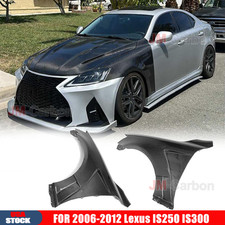 Dry Carbon Fiber Front Fender Vent Trims For 06-2012 Lexus Is250 Is300 Upgraded