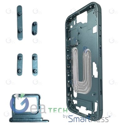 Schale Zentrale COMPATIBILE Apple IPHONE 16 Plus Frame Middle Frame Grün
