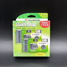 Fujifilm QuickSnap Flash 400 Single Use Camera Value 2-Pack. Expired