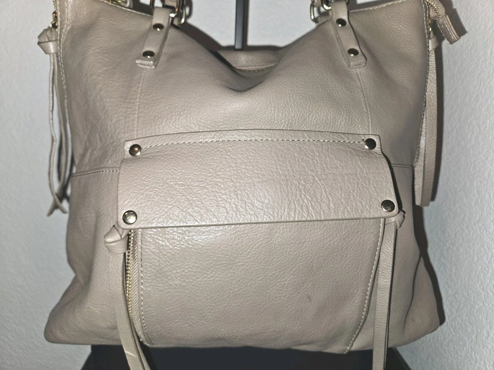 Bolso de hombro grande de cuero topo KOOBA Everette 16x13x4 Foto 4 de 4