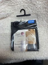 Secret Treasures Breast Pump Bra Womens XXXL Black Hands Free Maternity Nursing