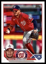 Cesar Hernandez 2023 Topps #244 Nationals MLB READ FREE SHIPPING AutographDen