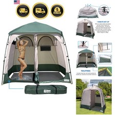 Portable Camping Shower Tent Privacy Changing Room Water Resistant Easy Setup