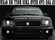 IF YOU CAN READ THIS ROLL ME OVER windshield decal