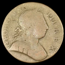 1788 VERMONT COPPER 1/2 P ✪ GEORGIVS III REX ✪ COLONIAL COIN RIGHT ◢TRUSTED◣