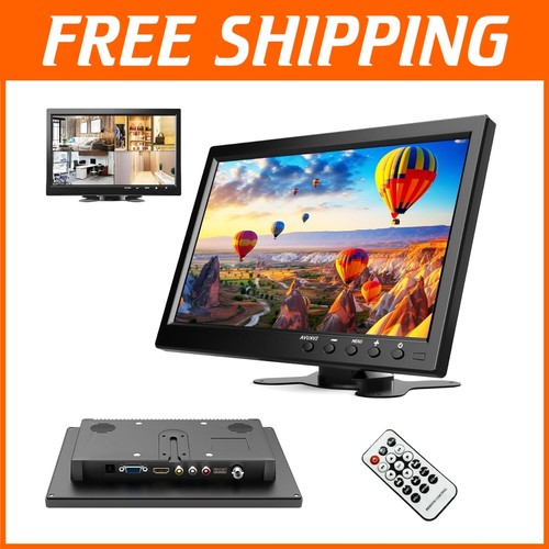 Compact 10.1” TFT LCD Monitor with Dual Inputs for Car Backup & Home Viewing
