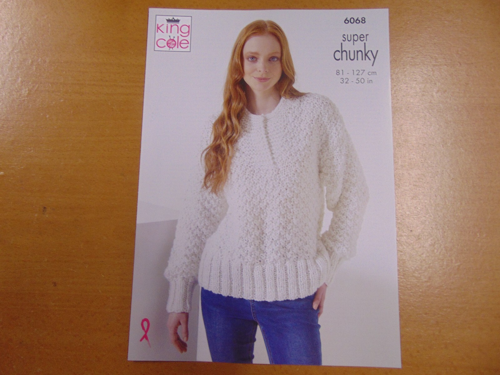 King Cole Super Chunky Ladies Sweaters Pattern 6068 (81-127cm)