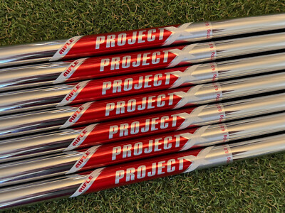 NEW Project X Red Steel Iron Shaft Set - .355 Taper Tip | eBay
