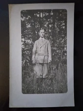 RPPC - Edwin W Fogg on his 15th Birthday, Nov 23, 1913 - Rough Edges