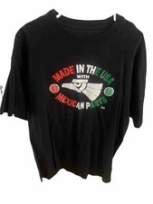Made In The USA With Mexican Parts T-shirt Black 2XL