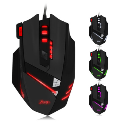Optical USB Wired Gaming Mouse 7 Buttons 7200 DPI Professional Gaming Mouse