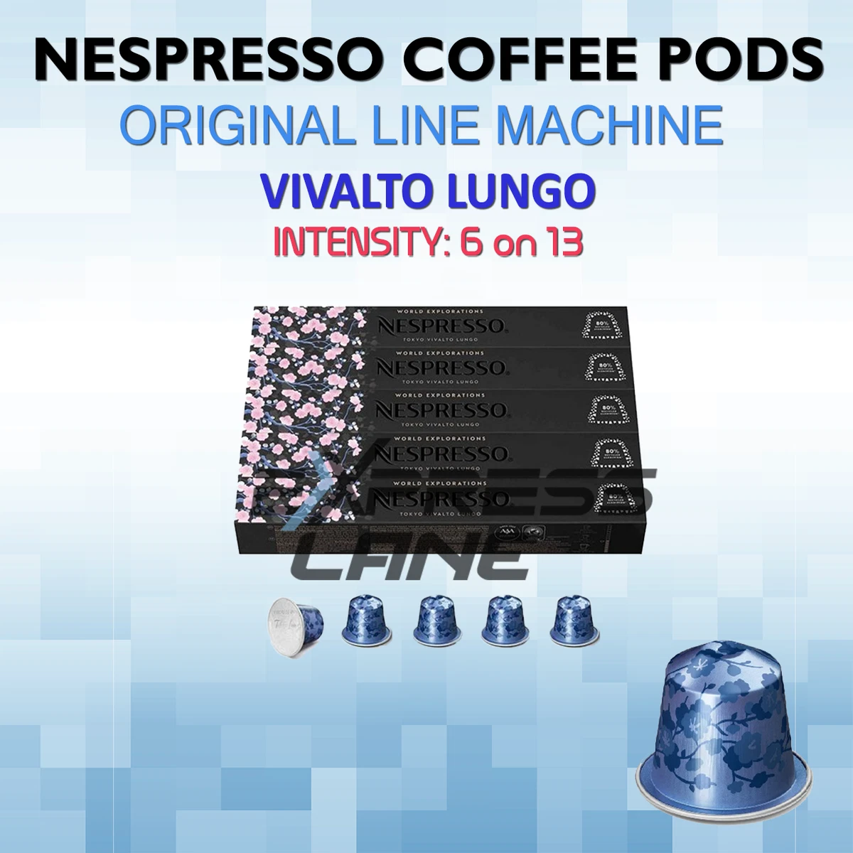 Nespresso Coffee LUNGO TOKYO Floral Original Line 50 or 100 Pods Sleeves | eBay