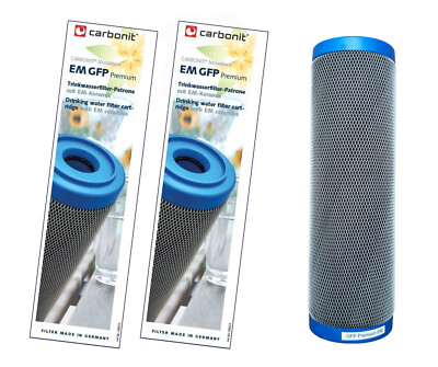2 x Wasserfilter GFP EM von Prime Inventions made by Carbonit mit EM-Keramik