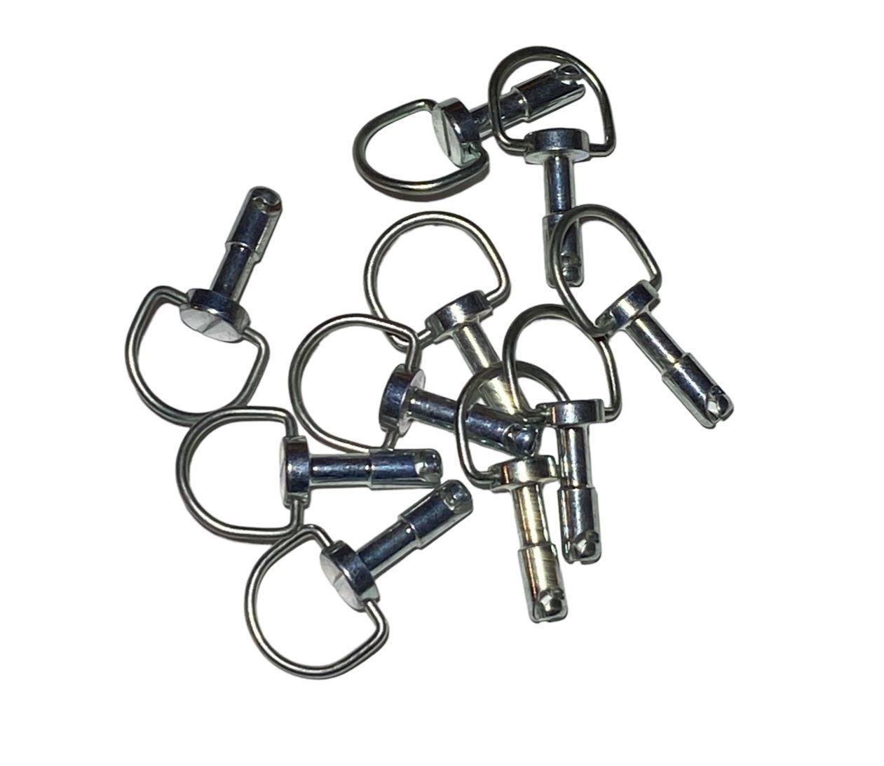 DZUS Fasten "D" Ring 17mm Stud Length, 1/4" TurnRing (No Receptacle