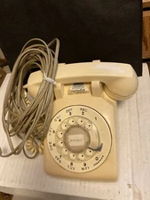 Northern Telecom Yellow Rotary Dial Desk Telephone 