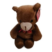 VINTAGE GUND TENDER TEDDY BEANIE PLUSH STUFFED ANIMAL WITH ORIGINAL TAG