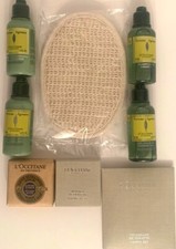 L'OCCITANE VERVEINE ARGUMUS HOME/TRAVEL BATH SET 8 PIECES