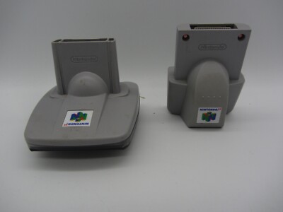 Nintendo 64 N64 Controller Transfer Pak  Rumble Pak- Authentic (2Lot)