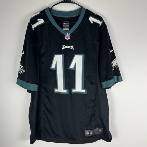 Carson Wentz 11 PHILADELPHIA EAGLES Black Green NIKE NFL Jersey Mens