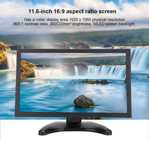 11.6in 16:9 1920x1080 WLED Display With VGA/ Interface For PC TV 100-24 SLS - Afbeelding 5 van 19