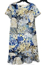Talbots Dress Size 16 Beautiful Colors Floral Lined Dress Excellent Condition!