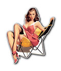 Vintage Pin Up Pinup Model Sticker / Decal 3M Usa Truck Bike Helmet Car 3M Vinyl