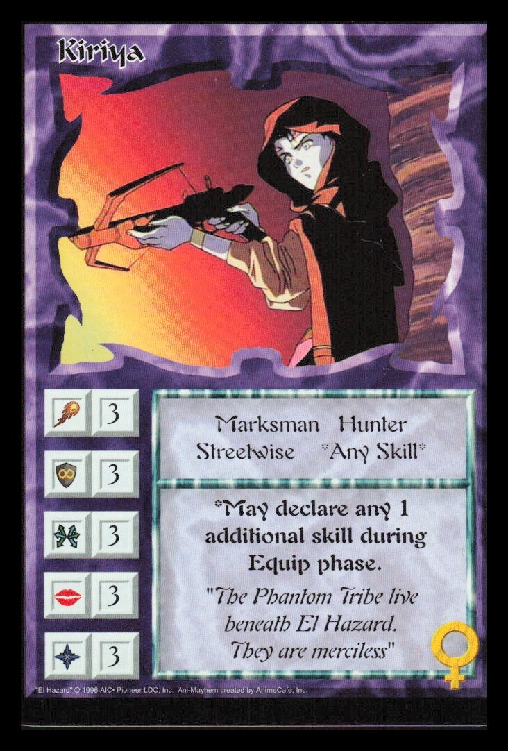 Ani-Mayhem Kiriya Set 0 Character Rare CCG Collectible Card Game