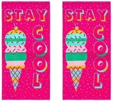 Loft OEKO TEX Youth Beach Towel 2Pk Stay Cool...