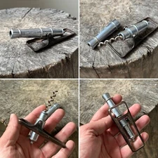 RUSSIA bottle opener corkscrew wine souvenir gun USSR kitchen equipment tourism