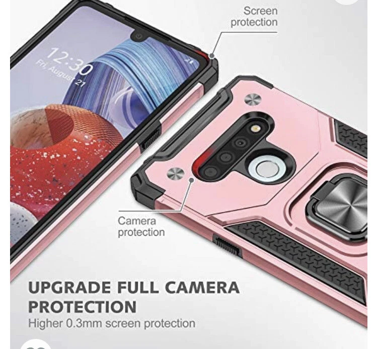 YmhxcY 兼容 LG Stylo 6 保护壳 带高清屏幕保护膜,装甲级 — 第 2/4 张图片