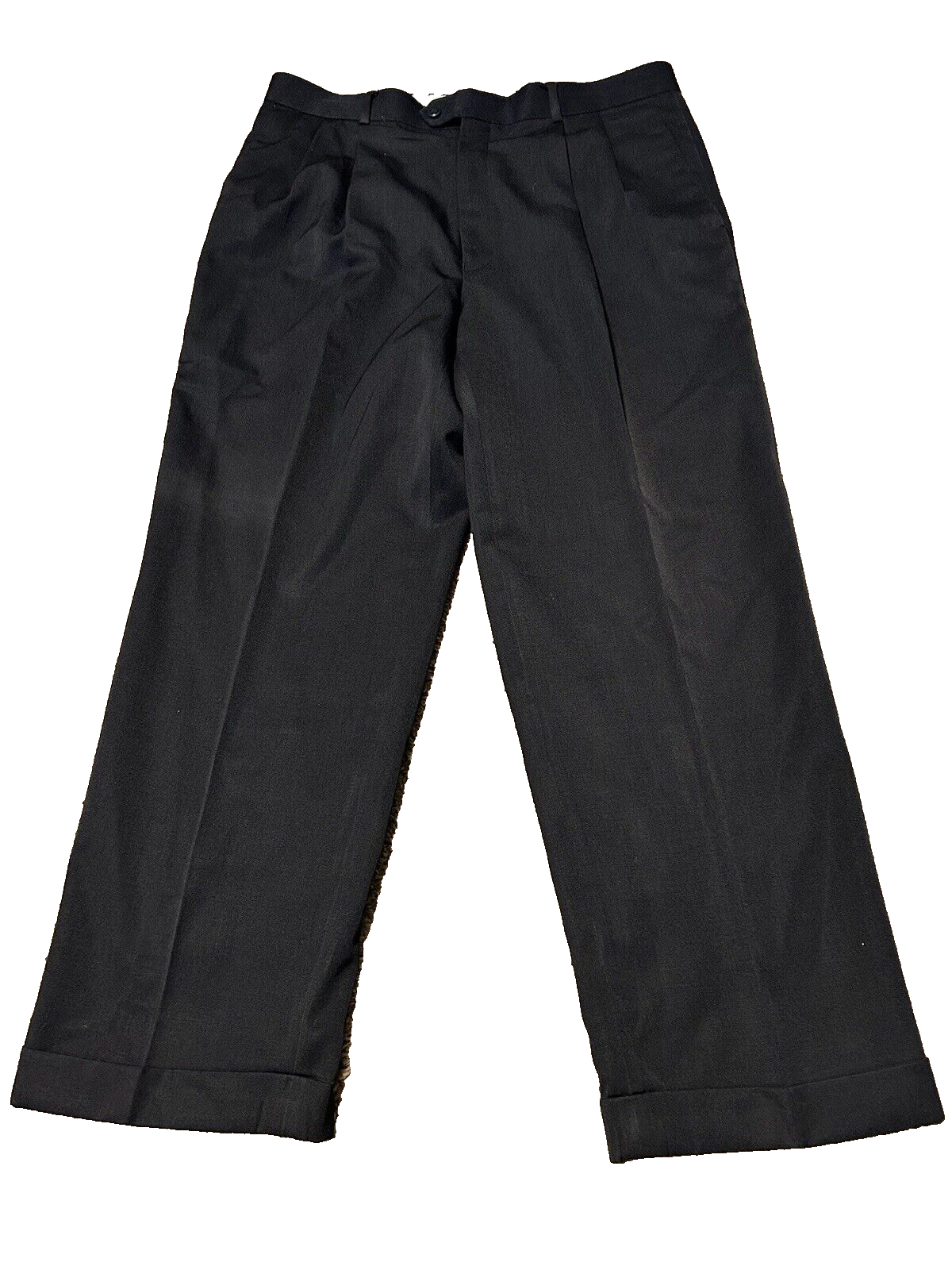 RBM Collection Mens Wool Dress Pants Size 36 29Inseam Black Premium Quality