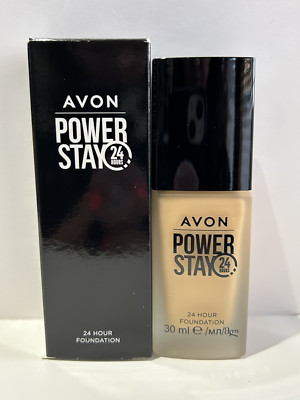 Avon Power Stay Foundation 24Hr Light Beige Longwear 30ml Full Coverage
