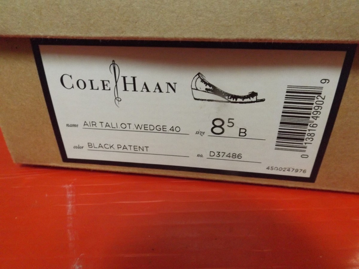 Cole Haan womans open toe wedge 1.5