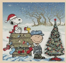 Charlie Brown and Snoopy Christmas Counted Cross Stitch CHART #10-84