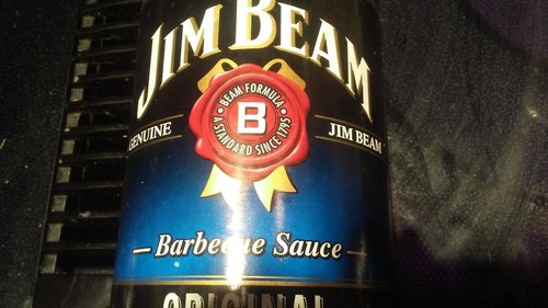 *NOS* JIM BEAM BARBECUE SAUCE ORIGINAL SEALED 26 Oz Bottle Best By 11/08/12 - Picture 2 of 6
