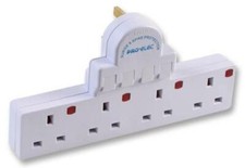 Multi Plug Extension 2 3 4 Gang Way USB Wall Plug Socket Adaptor Adapter Surge 