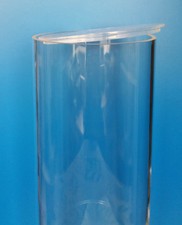 PLEXIGLAS® ROHR / ACRYLROHR L = 500 mm, ø 50 - 400 mm mit Deckel und/oder Boden