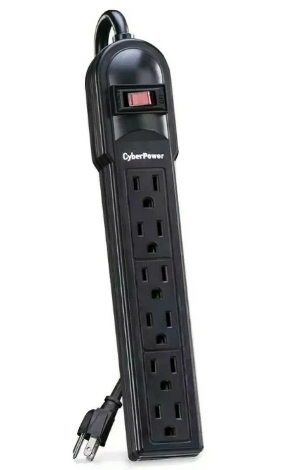 CyberPower Power Strip Surge Protector 6 Outlets 4ft brand new in box - Image 2 of 2