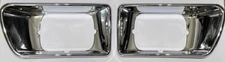 Fits Kenworth T300 Headlight Bezel Bucket Chrome Set - Driver & Passenger Side