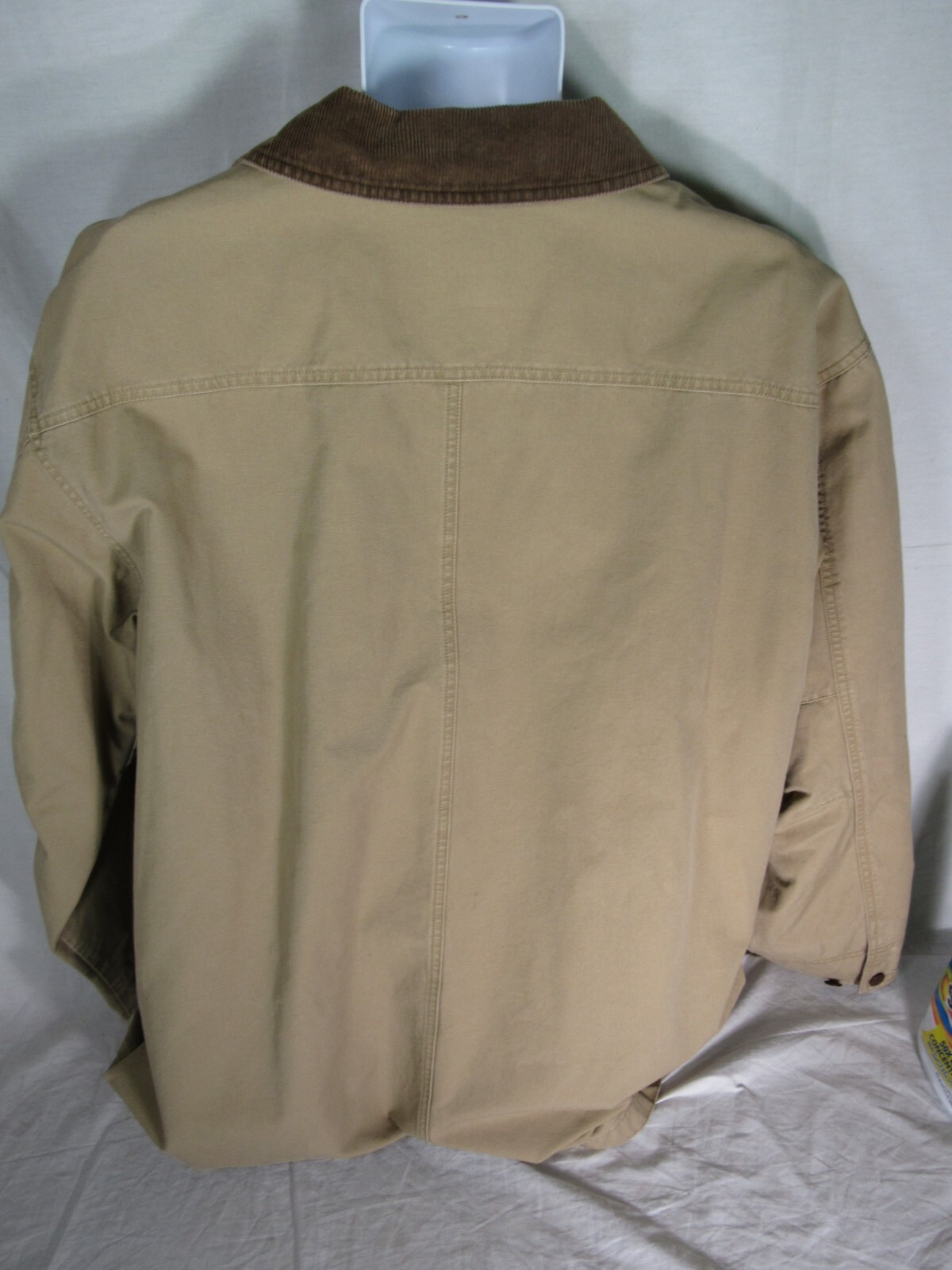 L.L. Bean Button Up Jacket Field Chore Coat XXL Tall 2XLT Beige Khaki Lined eBay